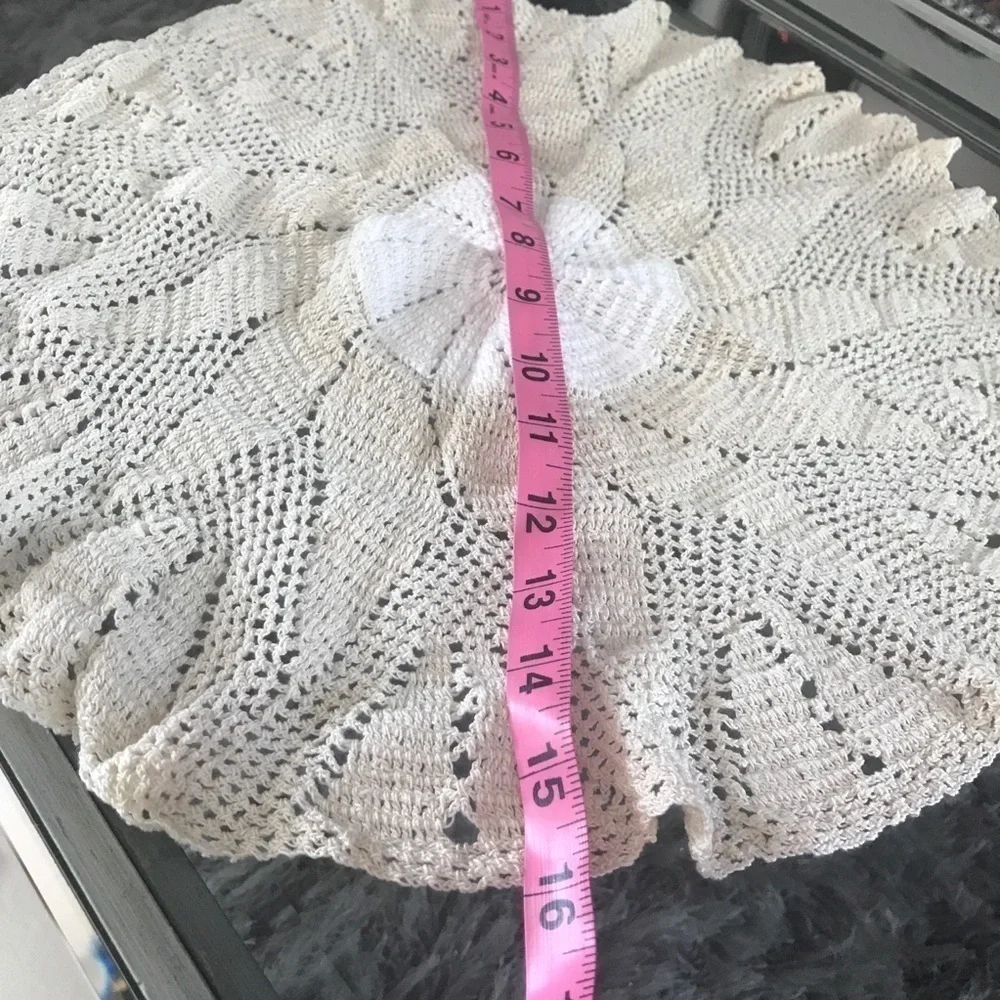 Handcrafted Beige Crochet Doily
